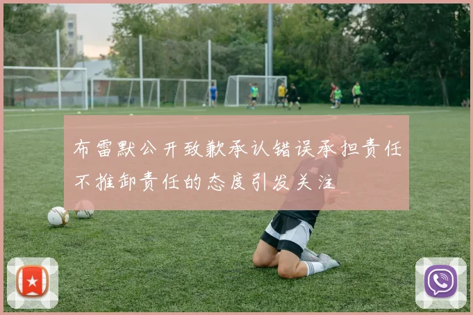 布雷默公开致歉承认错误承担责任不推卸责任的态度引发关注